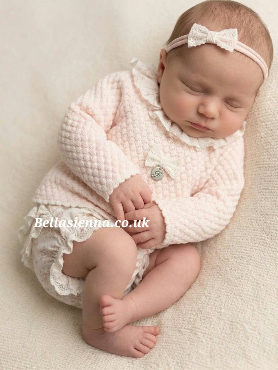 Foque Baby Girls Pink Bloomer & Jumper Jam Pant Set 2024203