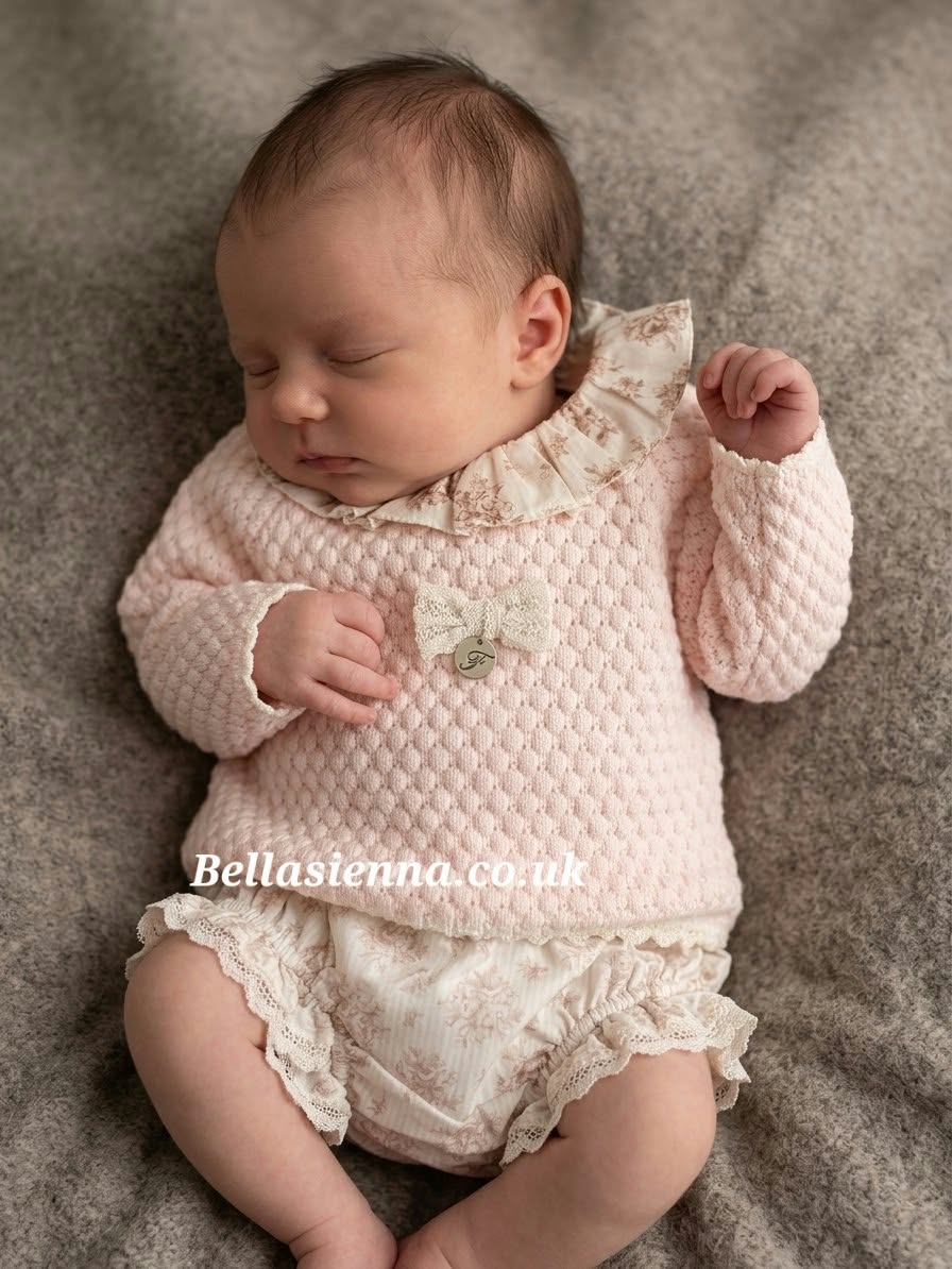 Foque Baby Girls Pink Bloomer & Jumper Jam Pant Set 2024203