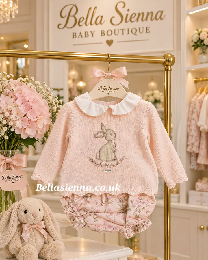 Foque 2 Piece Set With Bunny In Pink 2024210