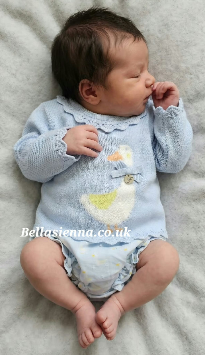 Foque Blue Jumper & Jam Pants set With Ducks - 2224506