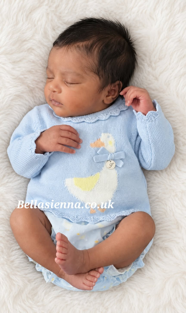 Foque Blue Jumper & Jam Pants set With Ducks - 2224506