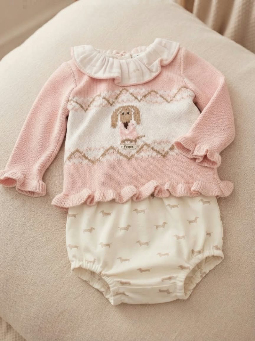 Foque Dachshund Jumper & Jam Pants Set Sausage Dog - 2224516