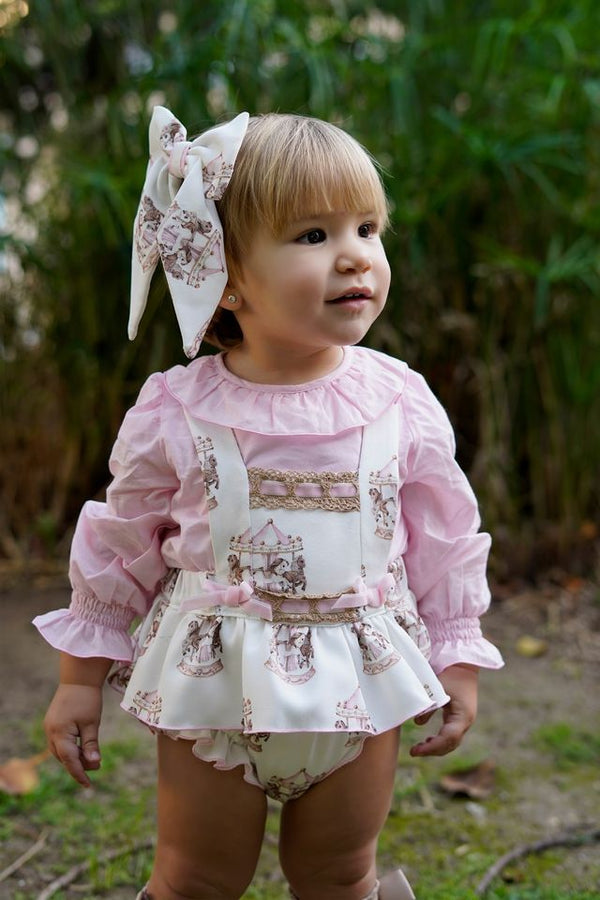 Babine Pink Carousel Two Piece Outfit - 2612021