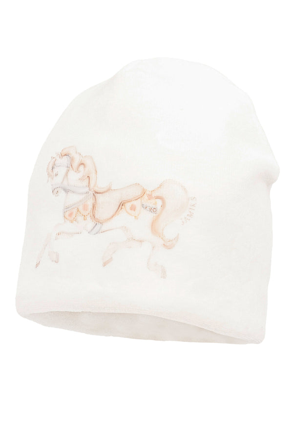 Jamiks "JANIK" Rocking Horse All In One Velour Babygrow & Hat Set