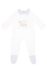 Jamiks "JANIK" Rocking Horse All In One Velour Babygrow & Hat Set