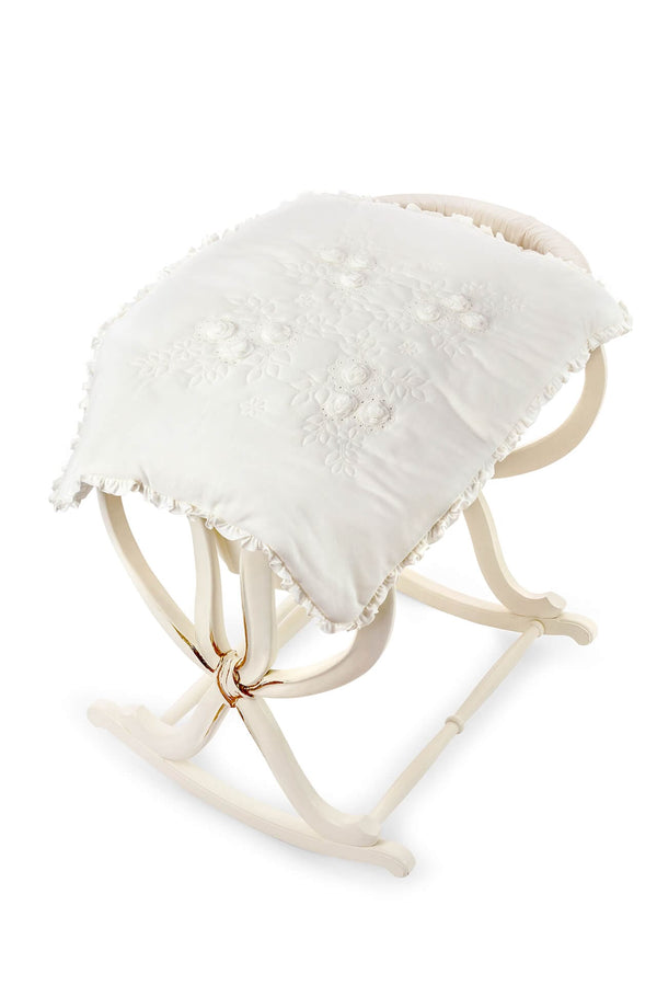 Sofija "AFRODYTA" Ivory Elegant Cotton Baby Blanket