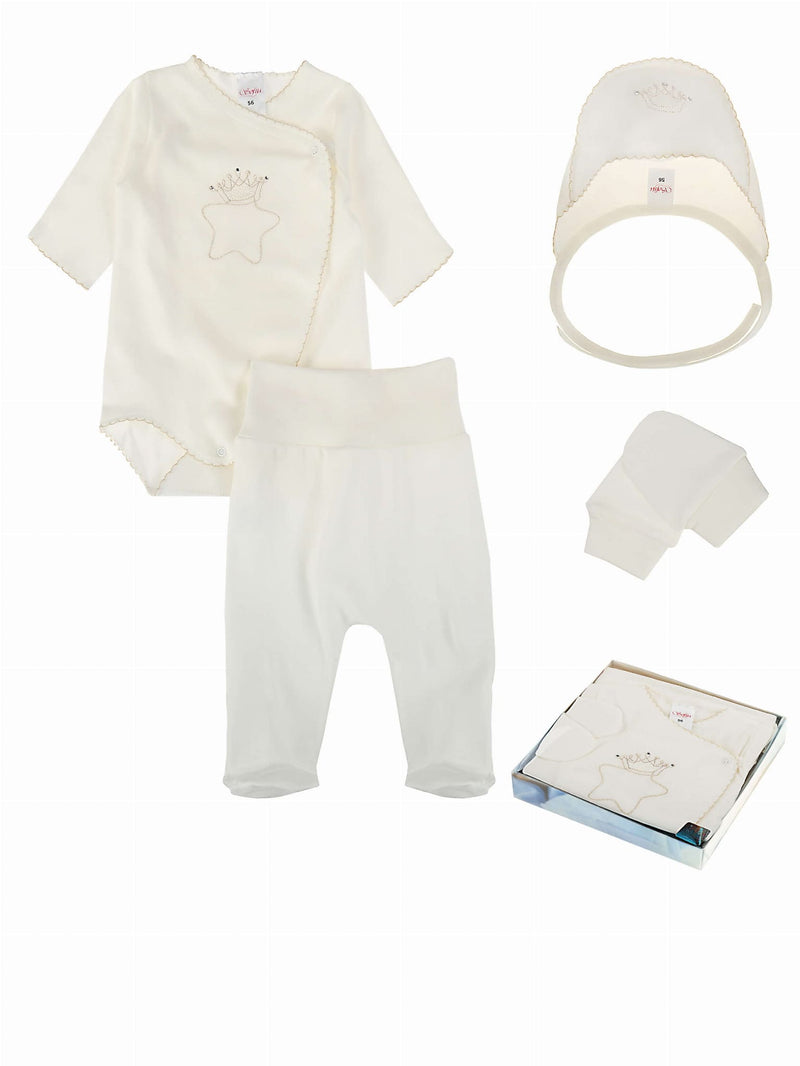 Sofija "OSKAR" Ivory Cotton 4 Piece Set