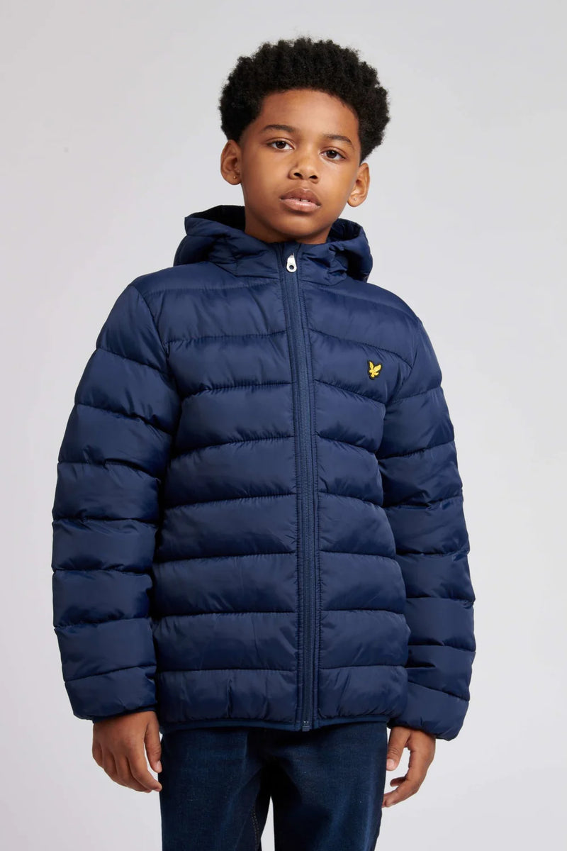 Lyle & Scott Boys Navy Puffer Coat Jacket - LSC0400