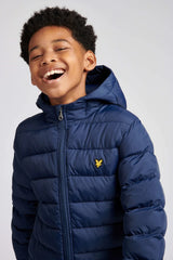 Lyle & Scott Boys Navy Puffer Coat Jacket - LSC0400