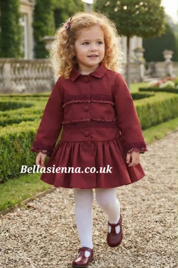 La Marquesita Real La Duquesa Burgundy Over Coat / Jacket