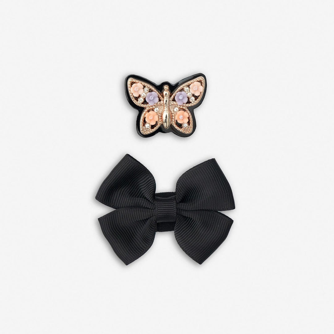 Lelli Kelly LK8915 (NE03) Lucy Butterfly Black Patent School Shoes