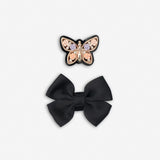 Lelli Kelly LK8915 (NE03) Lucy Butterfly Black Patent School Shoes