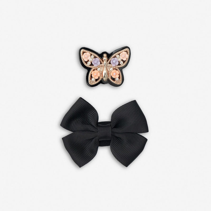 Lelli Kelly LK8915 (NE03) Lucy Butterfly Black Patent School Shoes