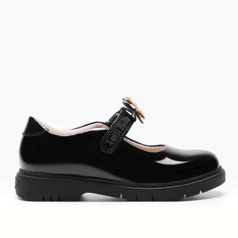 Lelli Kelly LK8915 (NE03) Lucy Butterfly Black Patent School Shoes