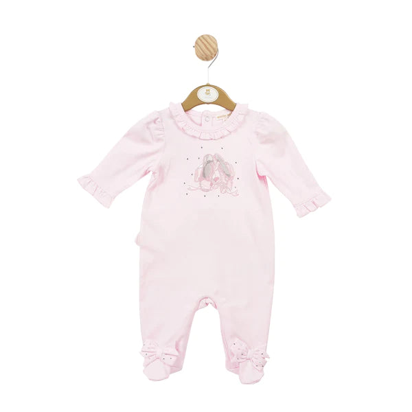 Mintini Pink Ballerina Slippers All In One Babygrow - MB5724