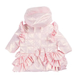 Mintini Girls Pink Coat With Diamante Logo - MB5933