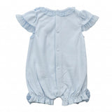 Beautiful Girls Blue Romper With Tulle Bow Detail - MB6493