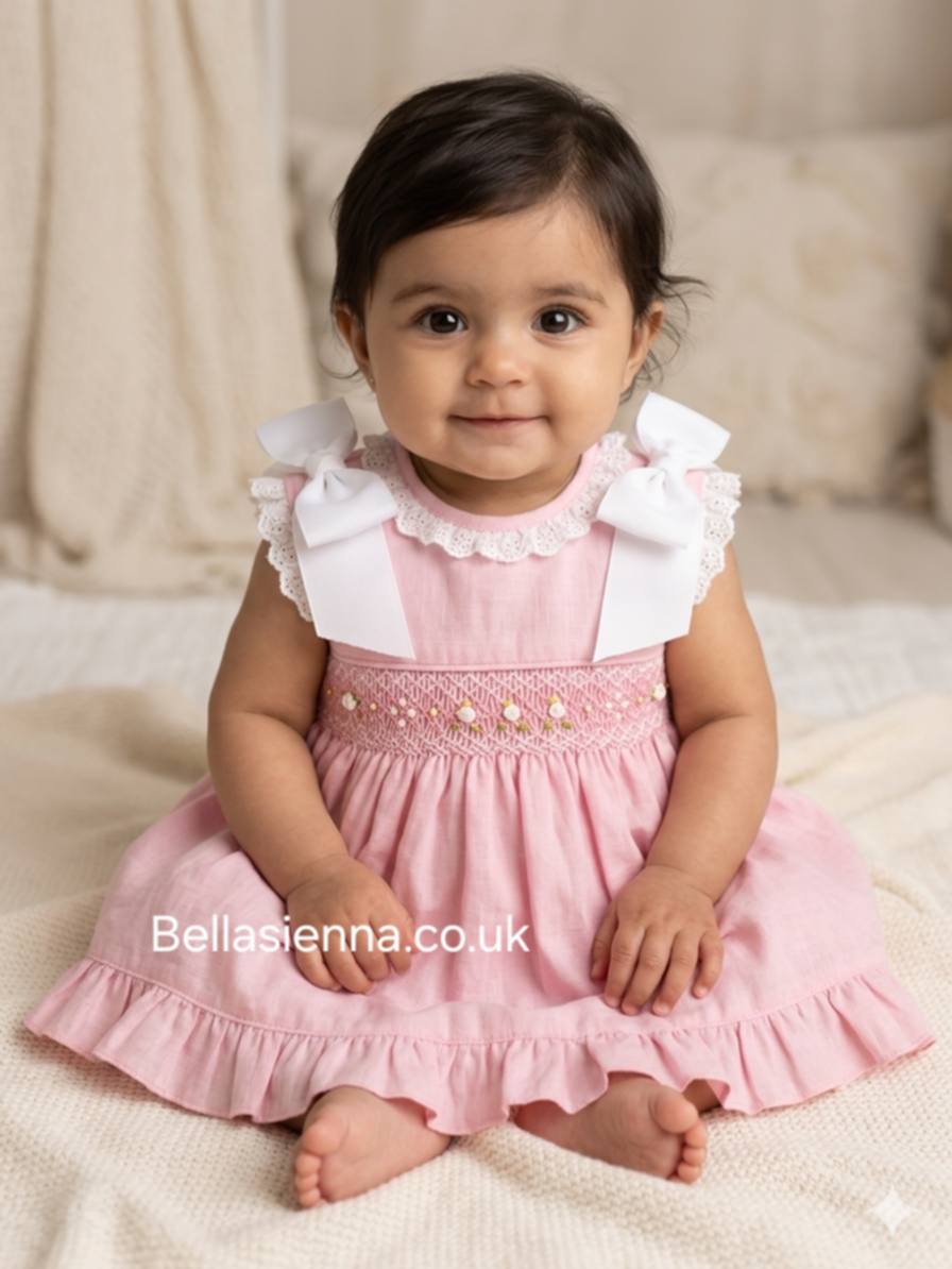 Pretty Originals Pink Dress Set For Baby Girls MT02113