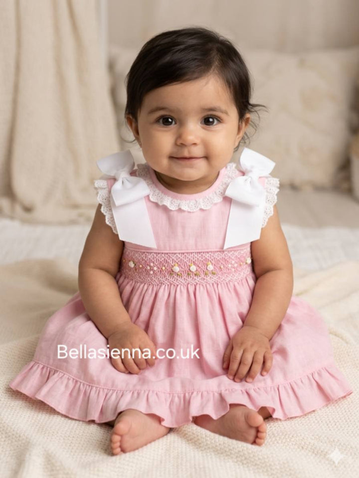 Pretty Originals Pink Dress Set For Baby Girls MT02113