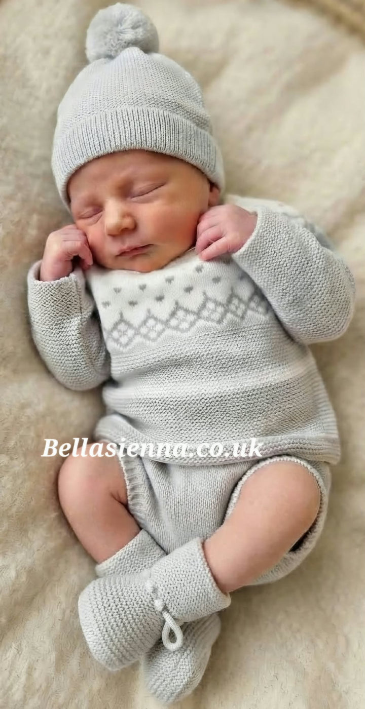 Mac Ilusion Baby Boys Bluey Grey Four Piece Set - 0237 - (73) Iconic