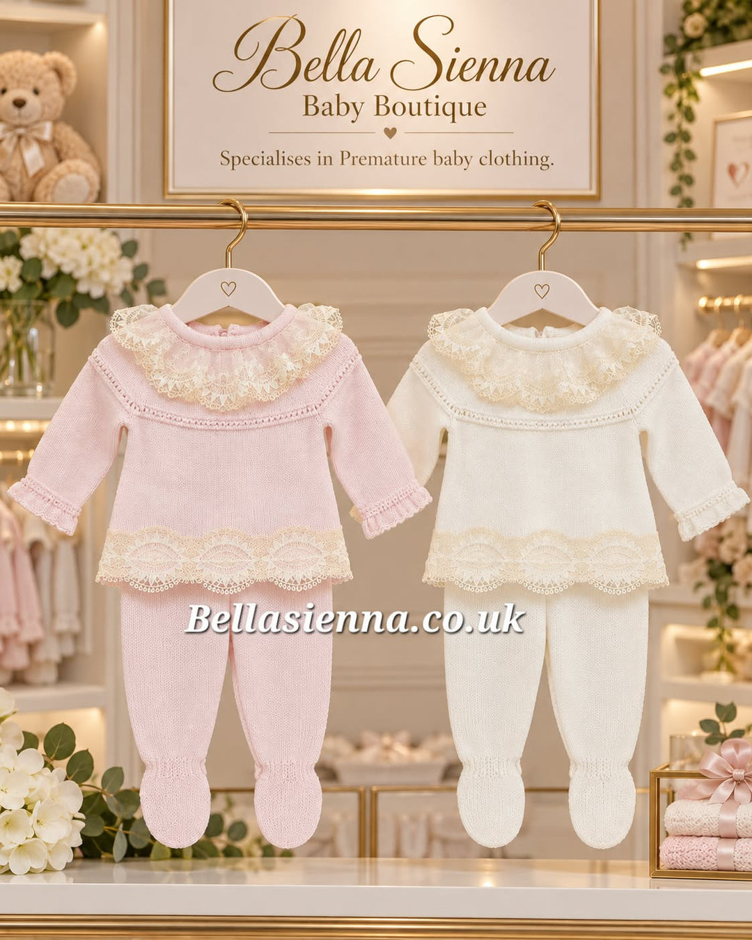 Mac Ilusion Two Piece Cream Knitted Set -8419