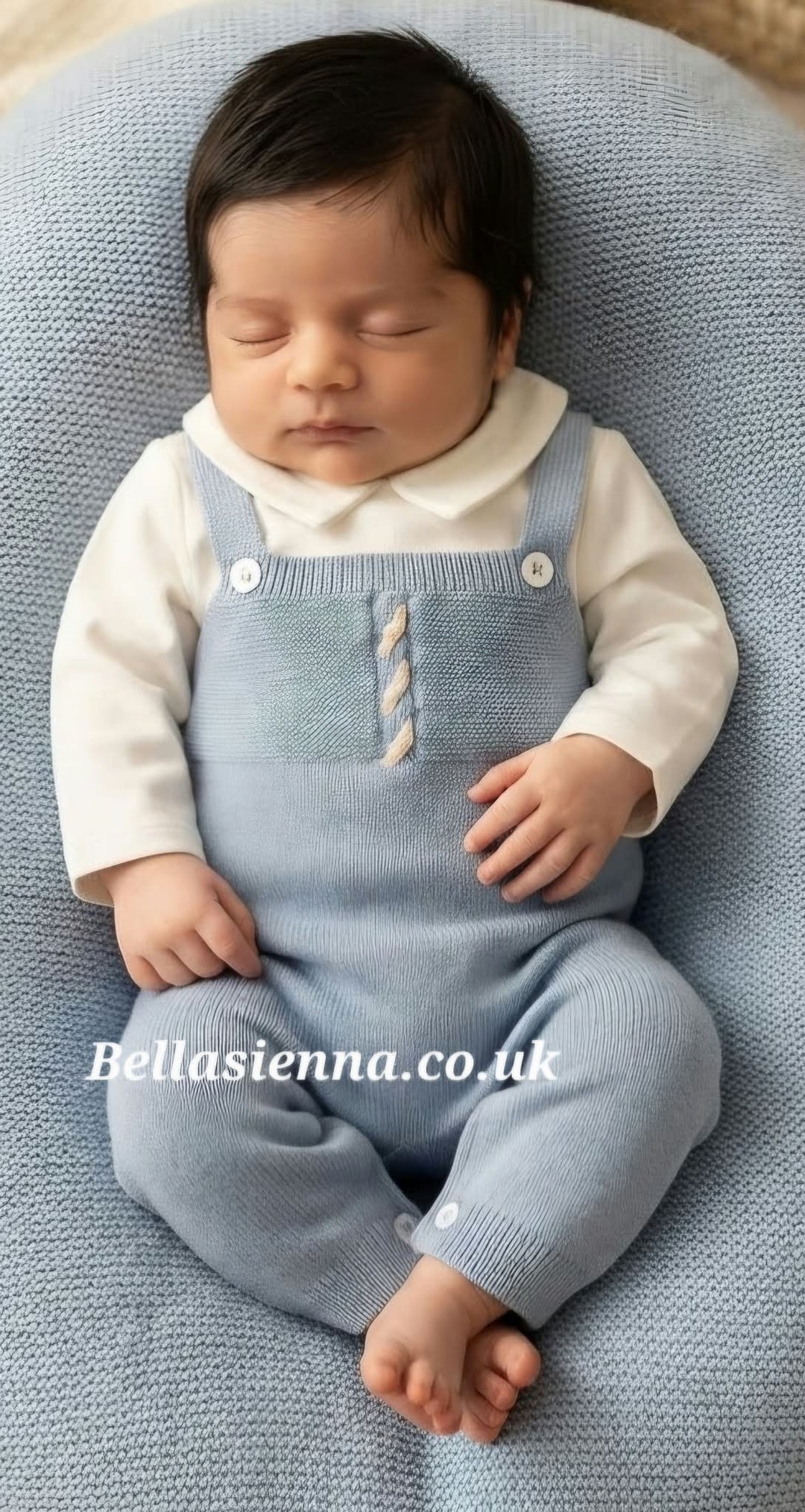 Mayoral Baby Boys 3 Piece Knitted Dungaree Set - 2621