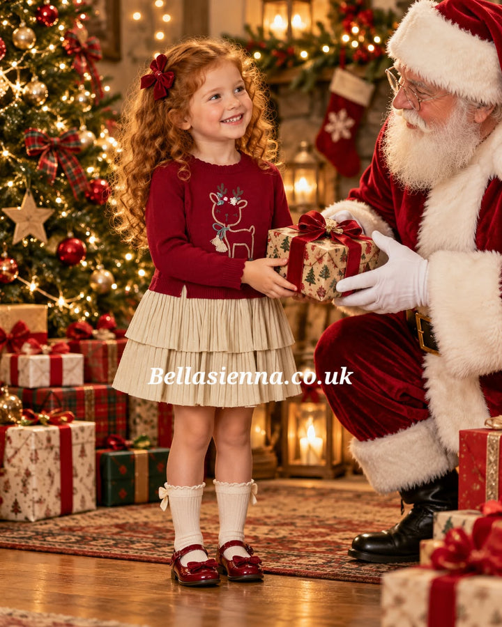 Mayoral Baby Combined Tricot Christmas Dress -2911