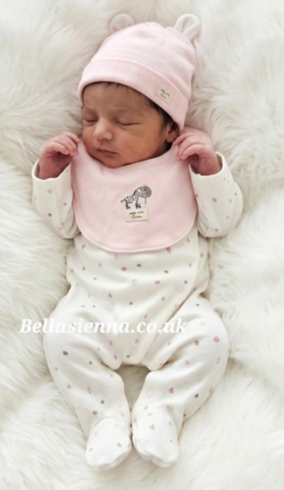 Mayoral Baby Girls 3 Piece Pink Gift Set - Babygrow, Bib & Hat Set - 9979