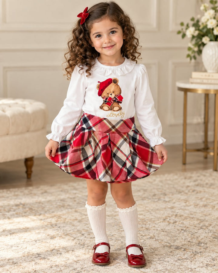 Mayoral Baby Girls Skirt & Top Set - 2995 - Red