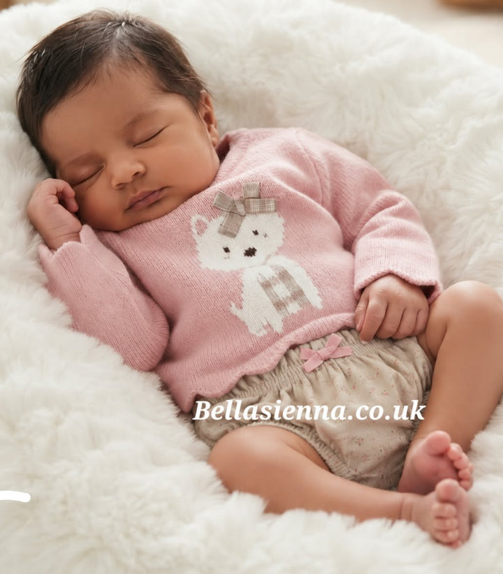 Mayoral Pink Kitty Jumper & Jam Pants Set Winter - 2224