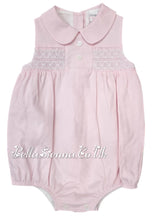 Girls Pink Smocked Romper - MD937