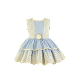 Miranda Blue & Cream Dress - 0224 V