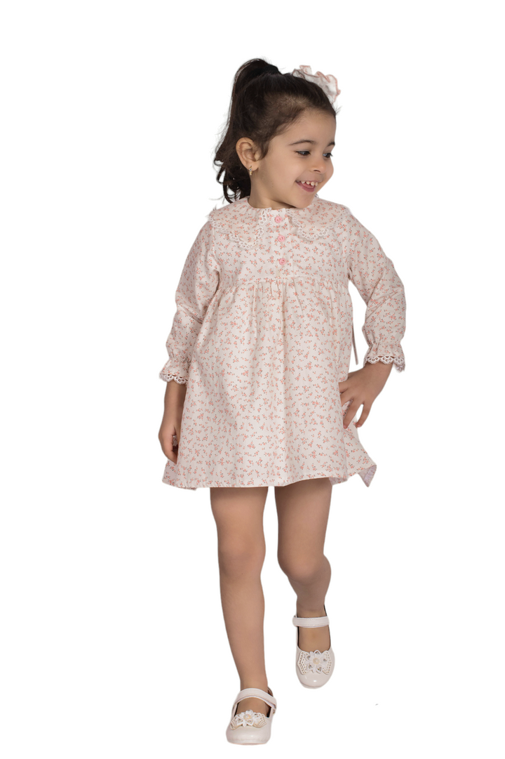 Lor Miral Girls Floral Print Dress - 42409