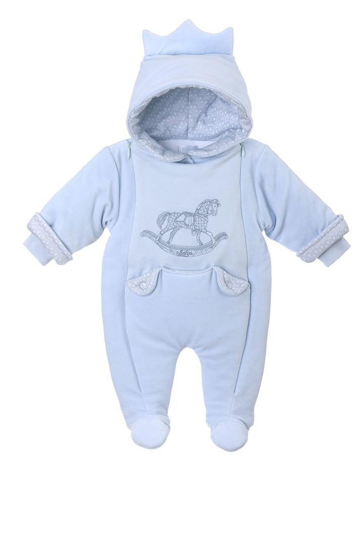 Sofija Baby Boys Blue All In One Pramsuit - NICO - Snowsuit