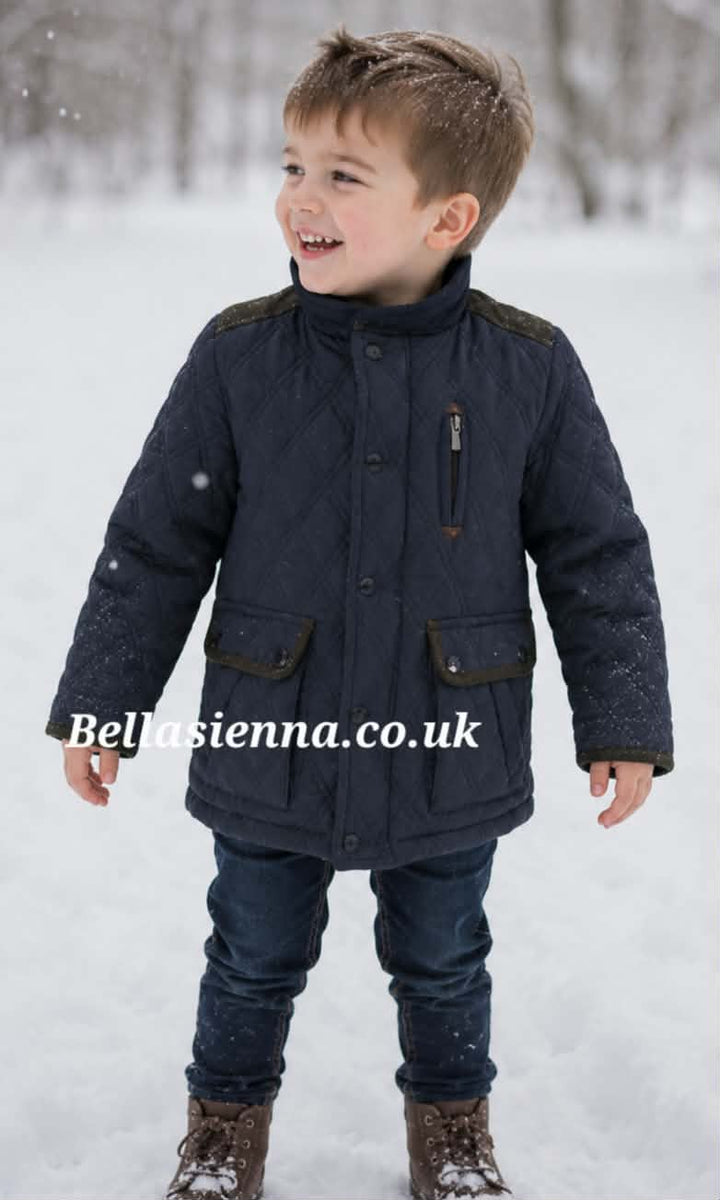 Nel Blu (Miranda) Boys Navy Blue Coat/School