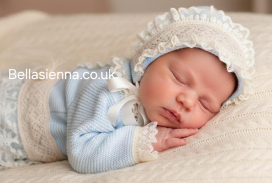 Nini Baby Girls Three Piece Knitted Set - Premature, Tiny Baby