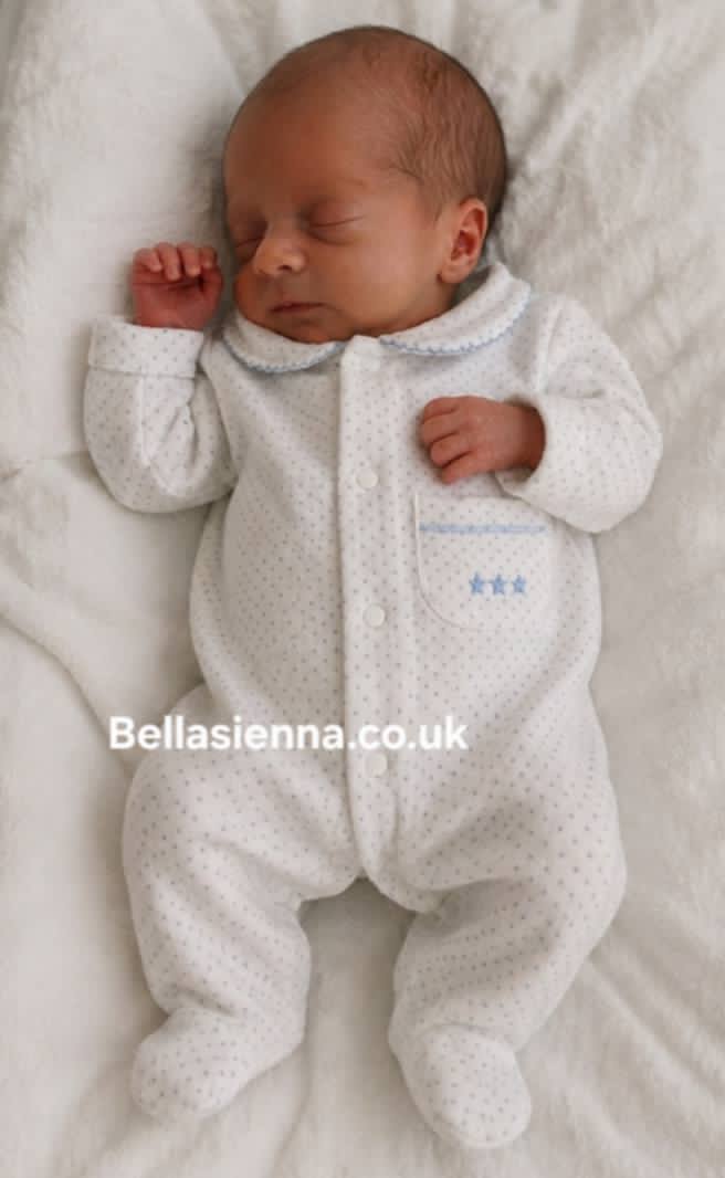Premature/Early Baby "Jasper" Sleepsuit - 3-5lb - Babygrow