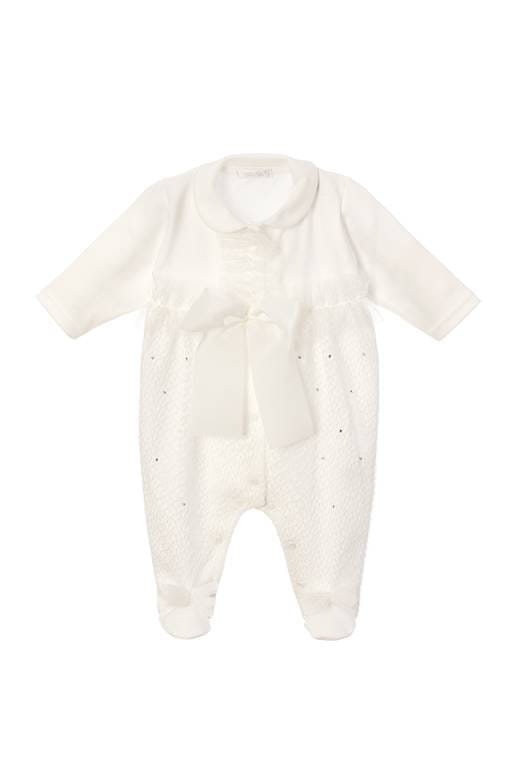 Sofija Ivory Cotton Babygrow & Matching Headband - Charlotte