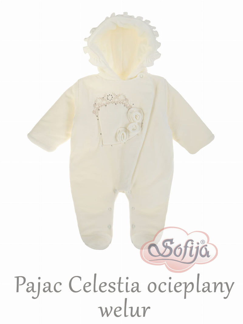 Sofija "CELESTIA" Ivory Cotton Pramsuit Snowsuit