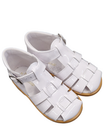 Pretty Originals Boys White Patent Leather Sandals - UP00255