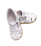 Pretty Originals Boys White Patent Leather Sandals - UP00255