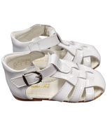 Couche Tot Boys White Patent Leather Sandals - George