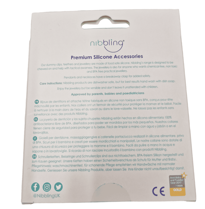 Nibbling Silicone White Pluto Dummy Chain