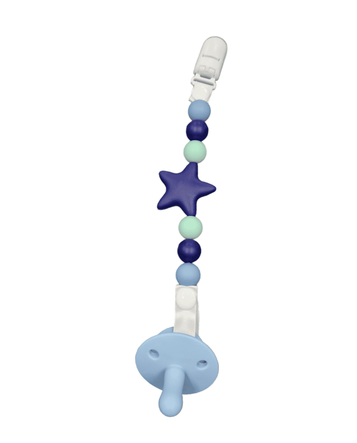 Nibbling Silicone Navy Stellar Dummy Chain