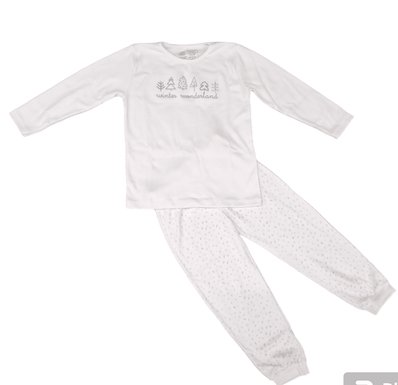 Rapife Unisex White "WINTER WONDERLAND" Pyjamas - 5356
