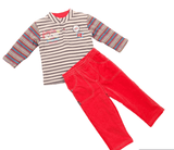 Absorba Boys Winter Quilted Top & Cord Trousers