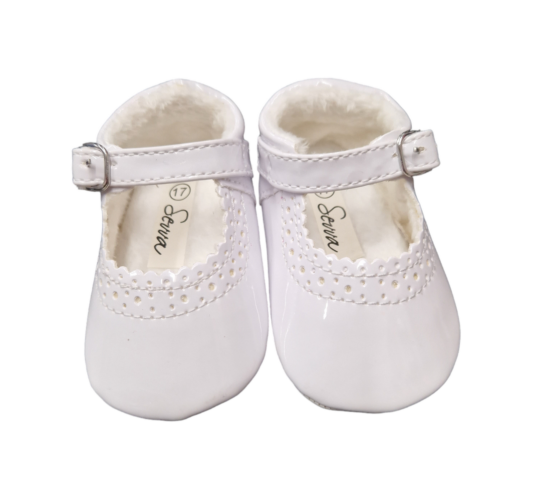 Sevva Lucy Patent Soft Sole Pram Shoes