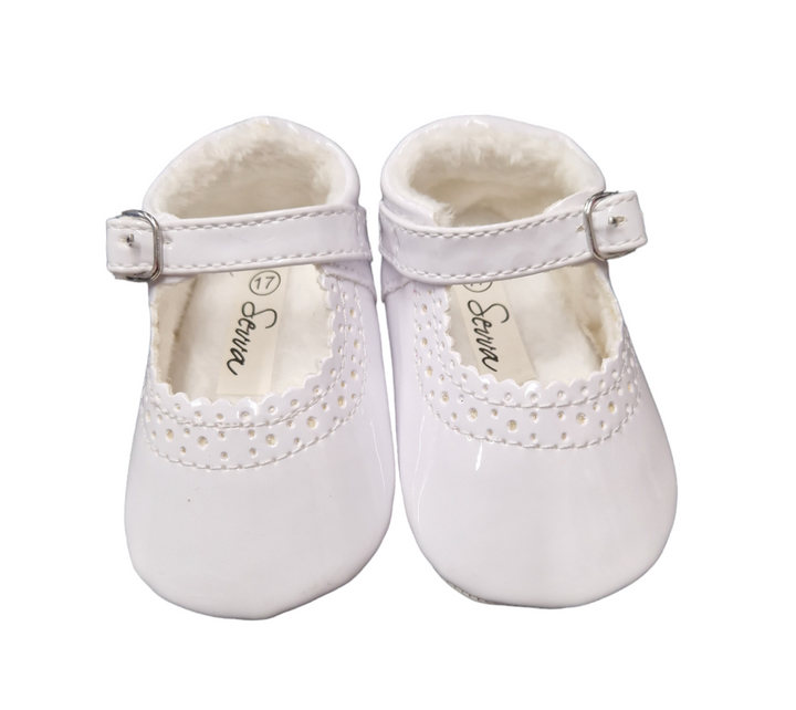 Sevva Lucy Patent Soft Sole Pram Shoes