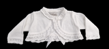 Pretty Originals White Bolero Cardigan With Bow - JP05130