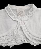 Pretty Originals White Bolero Cardigan With Bow - JP05130